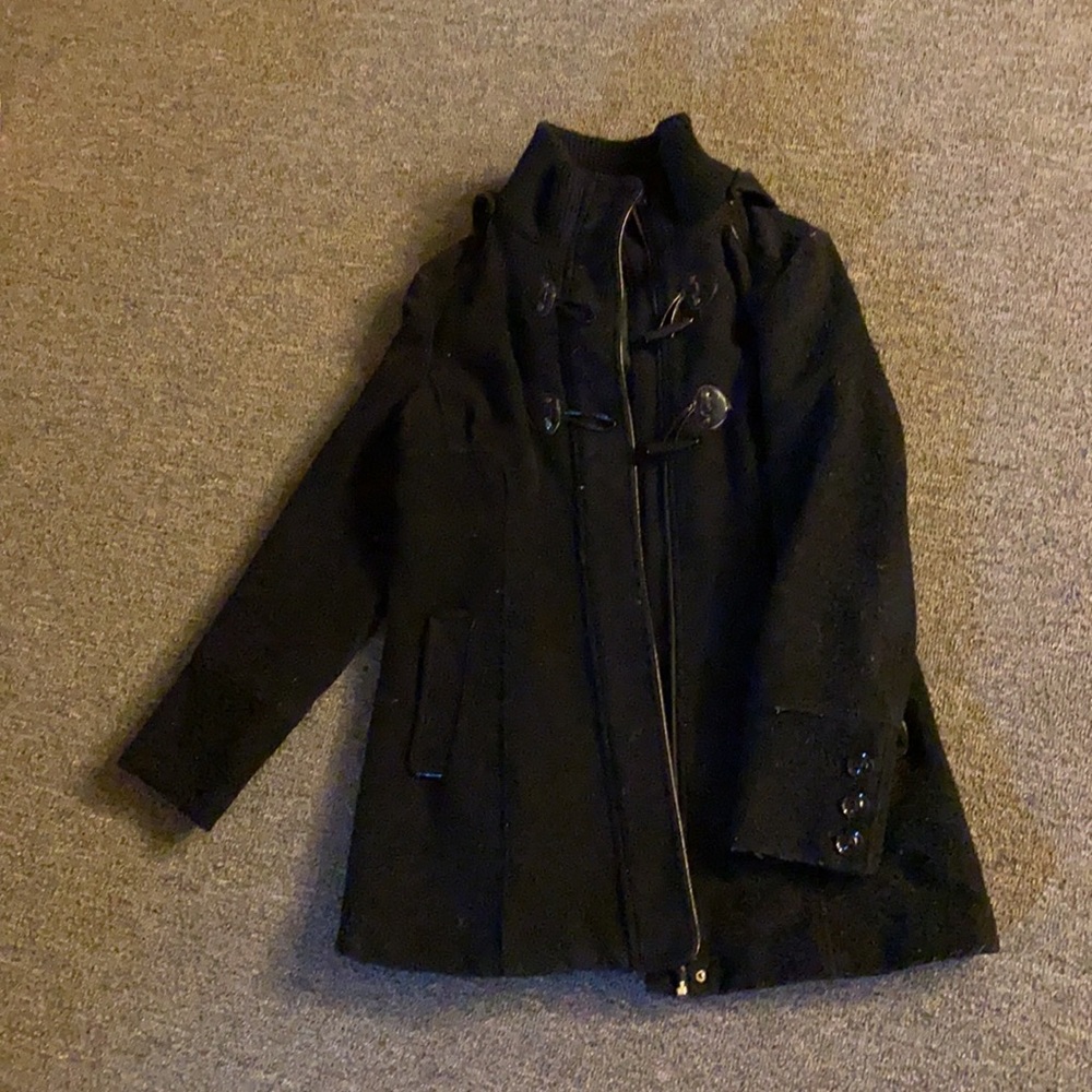 Black pea coat